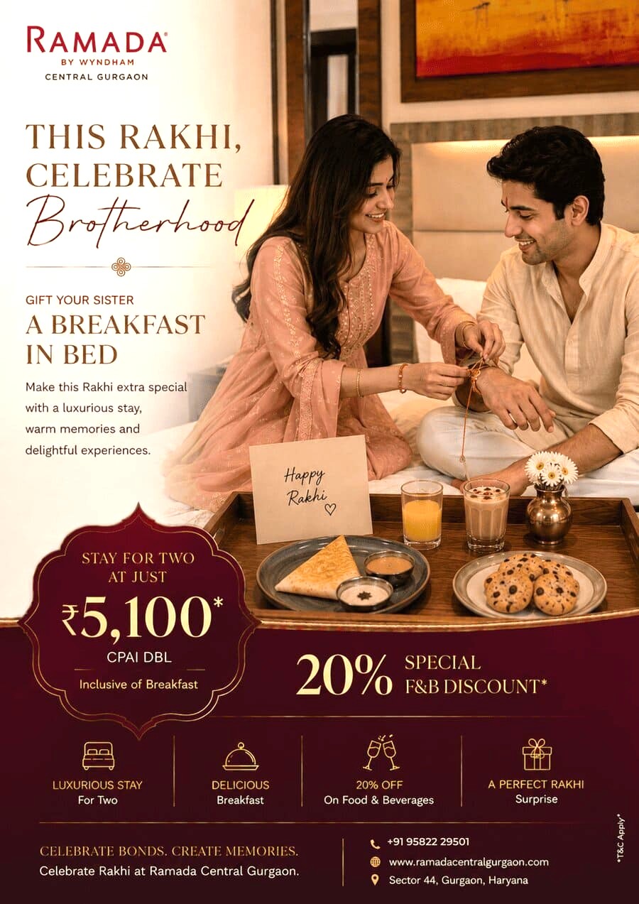 Rakhi 2026 Stay Offer Package Ramada Gurgaon central Sector 44