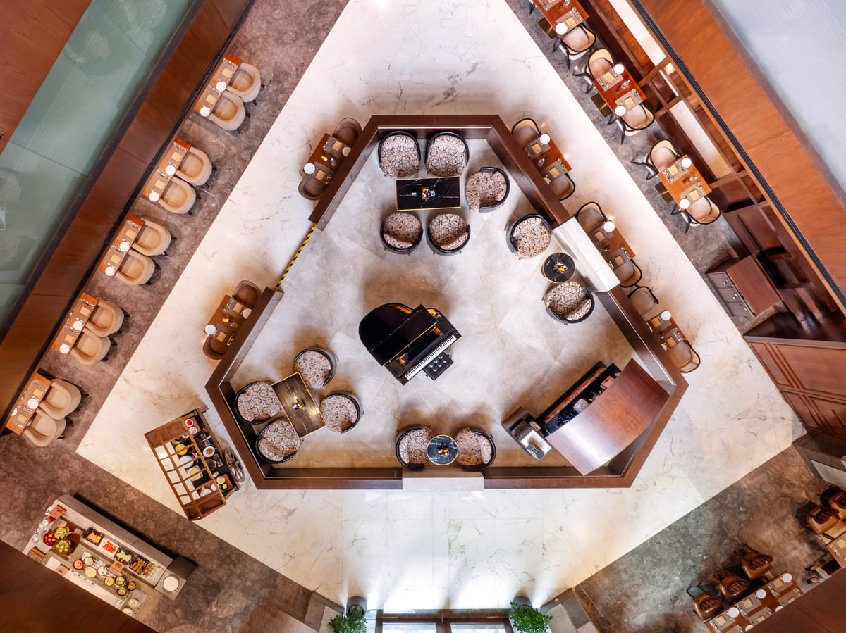 Atrium Deli multicuisine restaurant top view from Atrium Sector 44 Gurgaon
