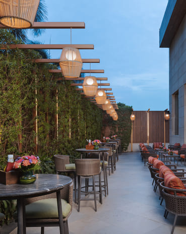 Kokkinos alfresco bar lounge in Gurgaon Sector 44
