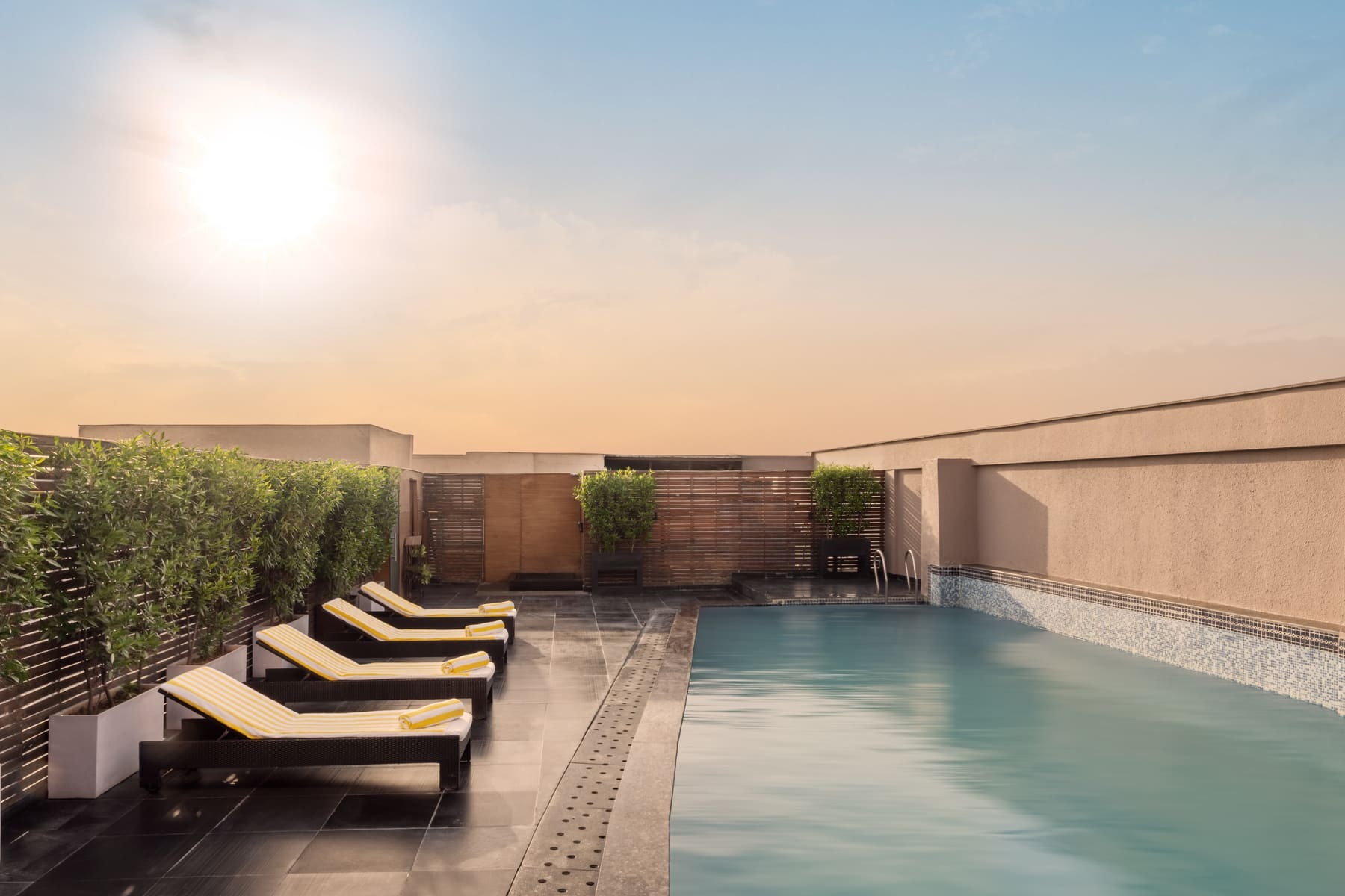 Rooftop Swimming pool in Sector 44 Ramada Gurgaon Central